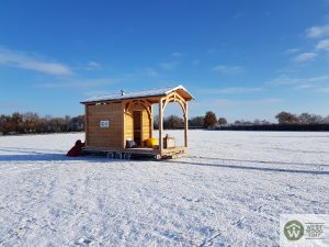 Tiny sauna, sauna extérieure, sauna neige,location sauna, fabriquer un sauna